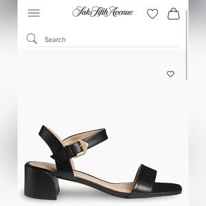 Saks Fifth Avenue Black Heels Classic Design